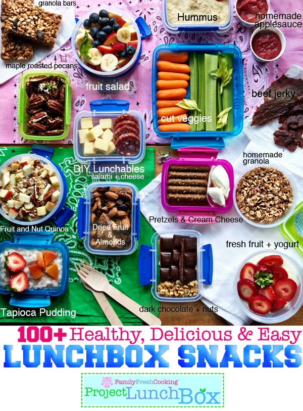 Healthy School Snacks List
 100 Healthy Delicious and Easy Lunchbox Snacks Marla