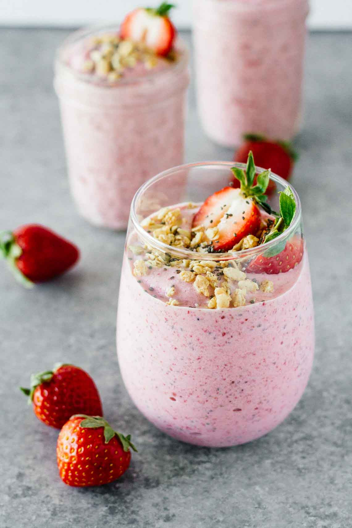 Healthy Seeds For Smoothies
 Strawberry Banana Chia Seed Smoothie Jar Lemons