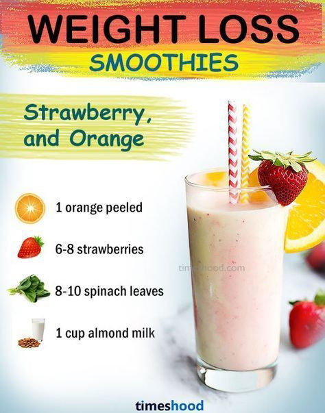 Healthy Shake Recipes For Weight Loss
 Strawberry orange green smoothie for weight loss fat