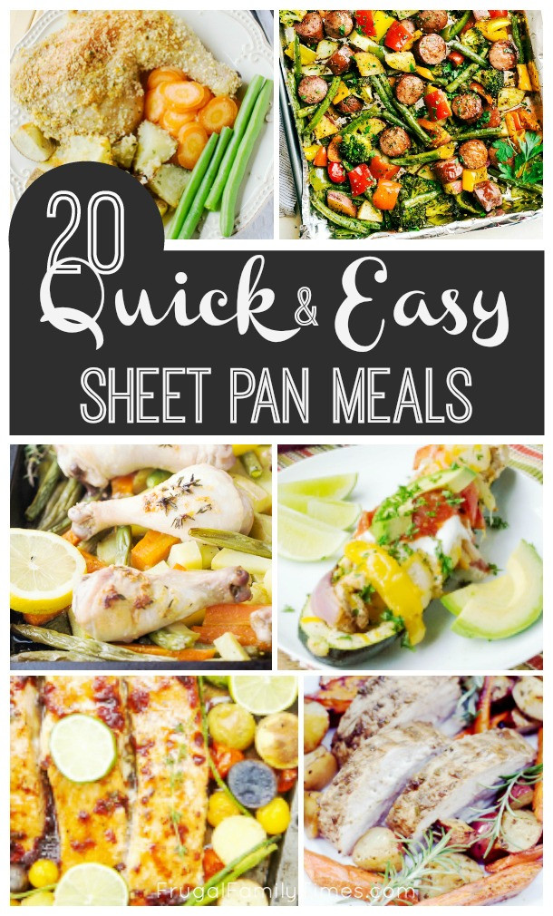 Healthy Sheet Pan Dinners
 20 Quick Healthy and Easy Sheet Pan Dinners