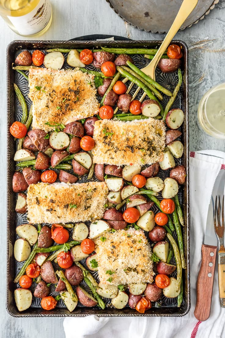 Healthy Sheet Pan Dinners
 Sheet Pan Honey Mustard Crusted Salmon The Cookie Rookie