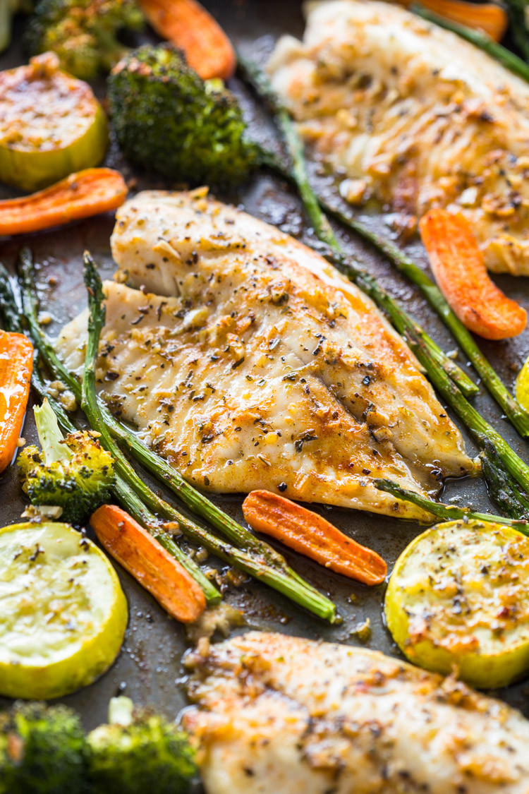 Healthy Sheet Pan Dinners
 Healthy Sheet Pan Tilapia and Veggies Meal Prep