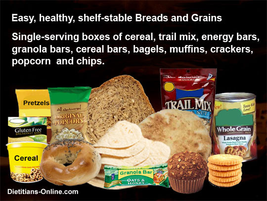 Healthy Shelf Stable Snacks
 Dietitians line Blog Home Food Supplies & Safety When