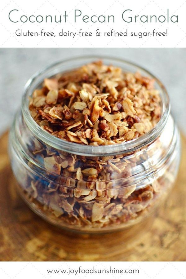 Healthy Shredded Coconut Recipes
 Healthy Coconut Pecan Granola Recipe Oatmeal shredded