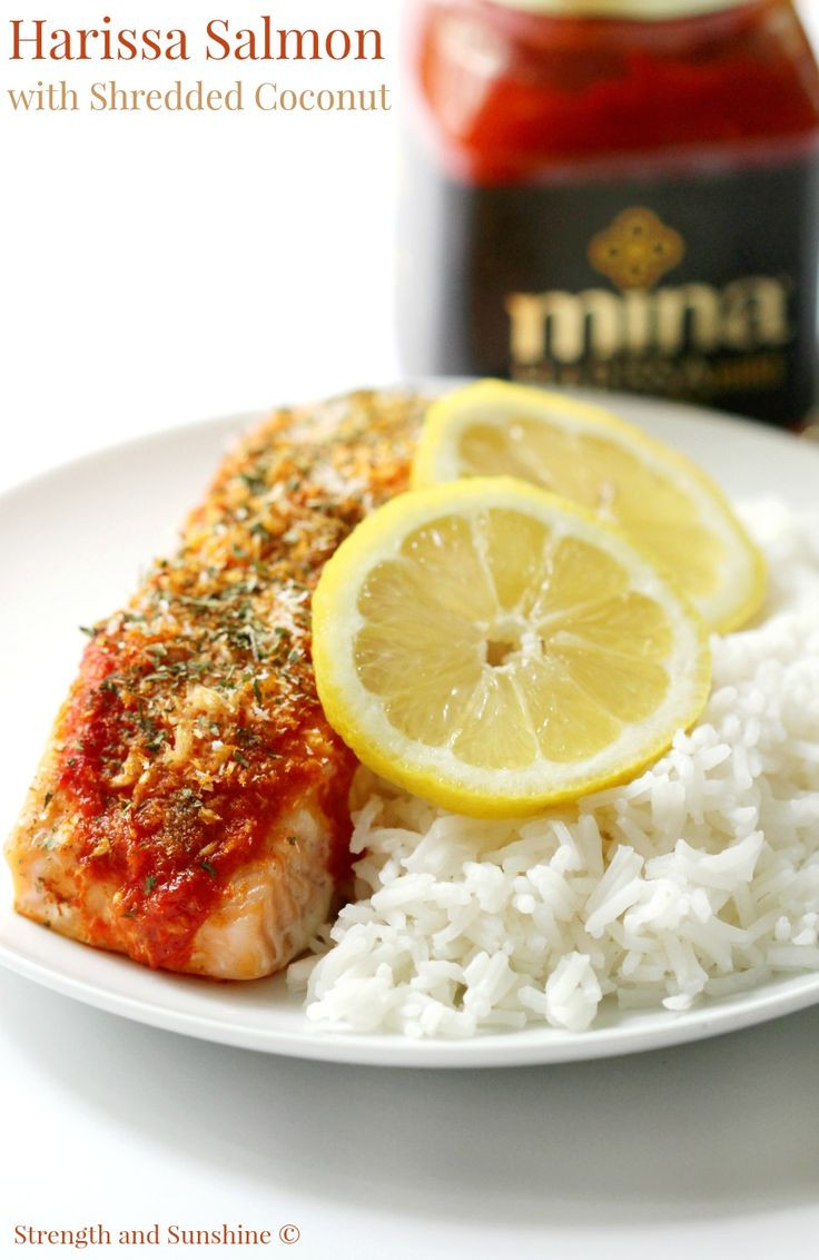 Healthy Shredded Coconut Recipes
 Harissa Salmon with Shredded Coconut Recipe