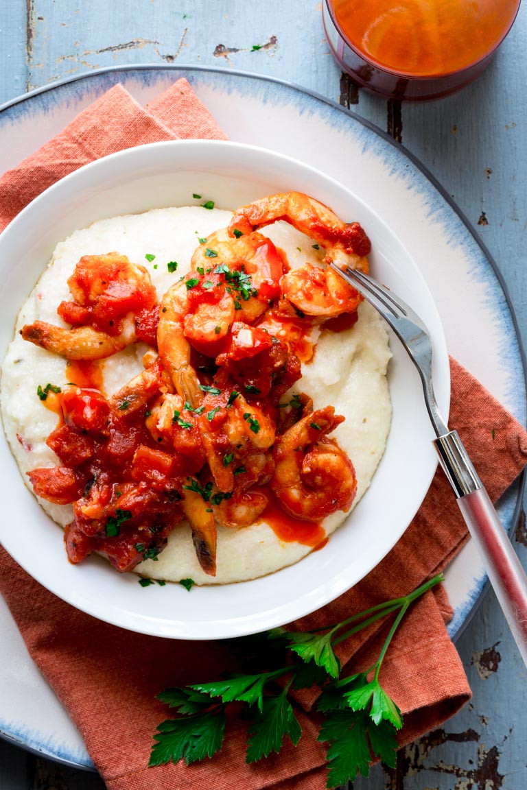 Healthy Shrimp And Grits Recipe
 spicy shrimp and cheese grits with tomato Healthy