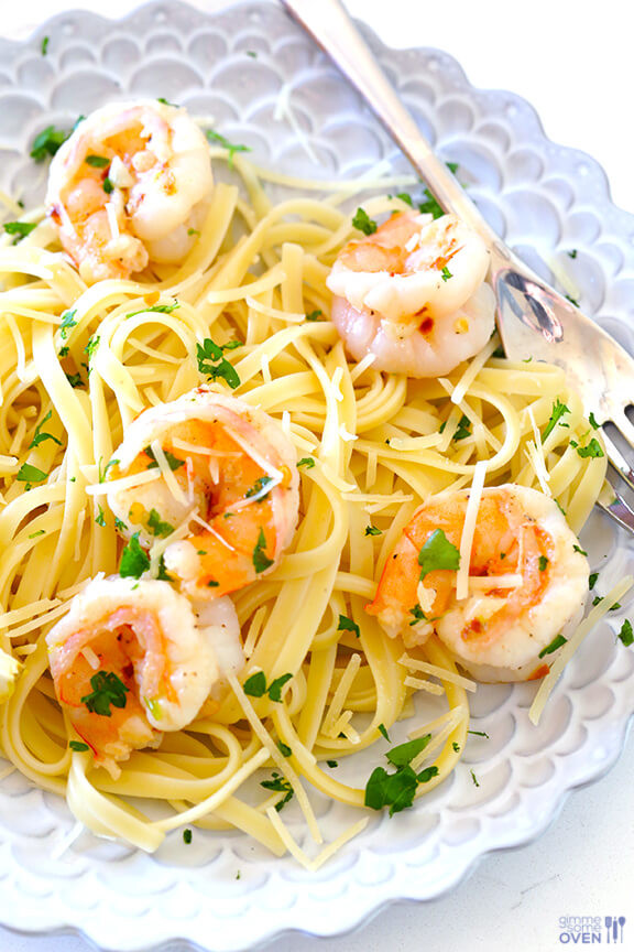 Healthy Shrimp And Pasta Recipes
 15 Minute Skinny Shrimp Scampi