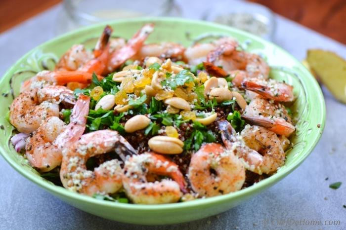 Healthy Shrimp And Quinoa Recipes
 Roasted Shrimp and Quinoa Salad with Ginger Hemp Dressing