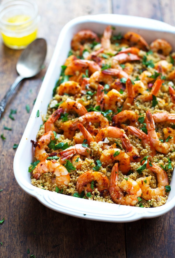 Healthy Shrimp And Quinoa Recipes
 Garlic Butter Shrimp and Quinoa Pinch of Yum