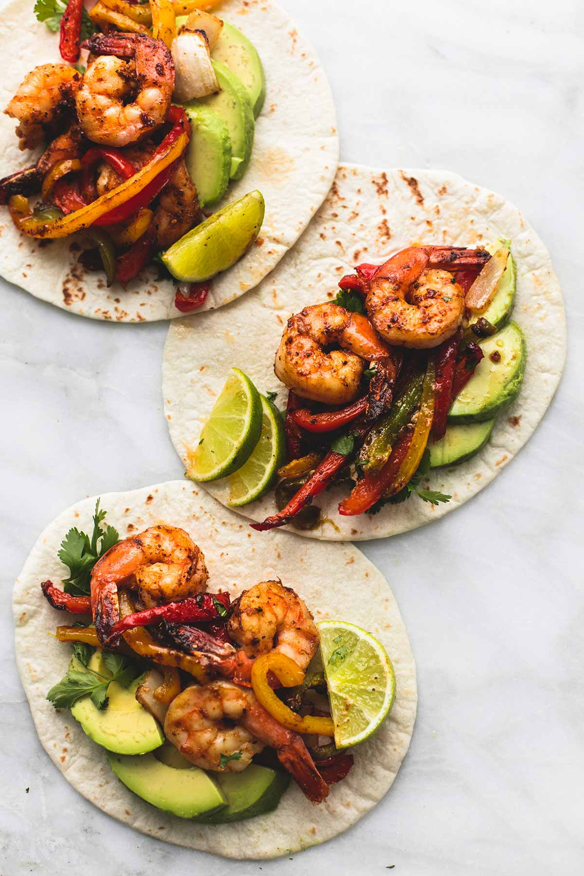 Healthy Shrimp Fajitas
 Sheet Pan Chili Lime Shrimp Fajitas