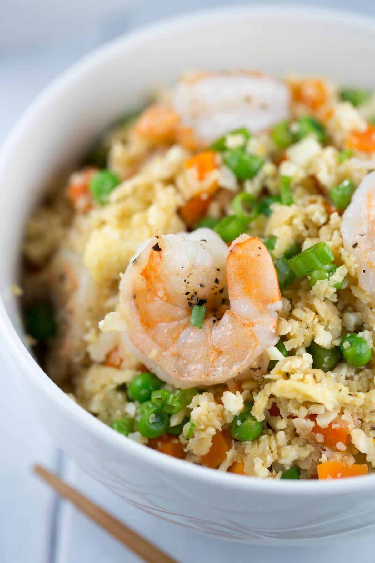 Healthy Shrimp Fried Rice
 Healthy Shrimp Fried Cauliflower Rice Bowl