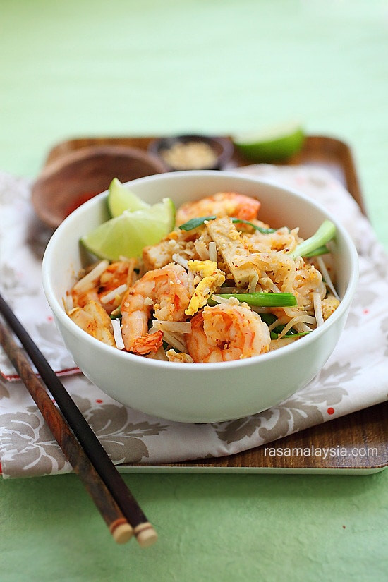 Healthy Shrimp Pad Thai Recipe
 Shrimp Pad Thai on the Lighter Side