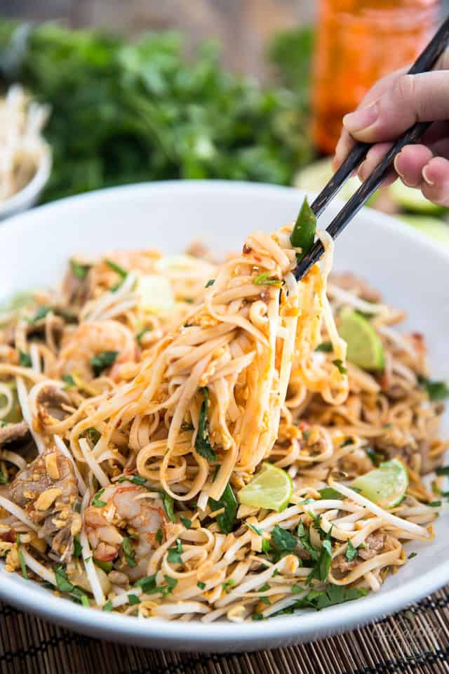 Healthy Shrimp Pad Thai Recipe
 Pork and Shrimp Pad Thai • The Healthy Foo