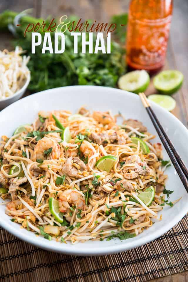 Healthy Shrimp Pad Thai Recipe
 Pork and Shrimp Pad Thai • The Healthy Foo