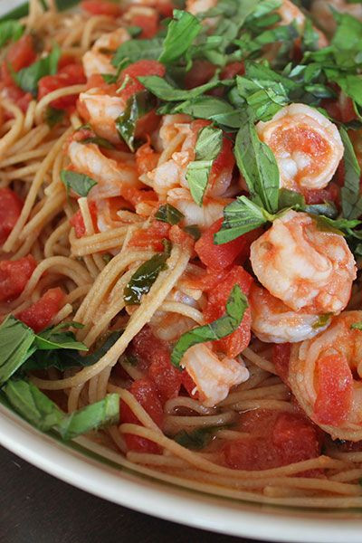 Healthy Shrimp Pasta Recipes Weight Watchers
 Simple Shrimp Spaghetti 8 PointPlus dinner idea