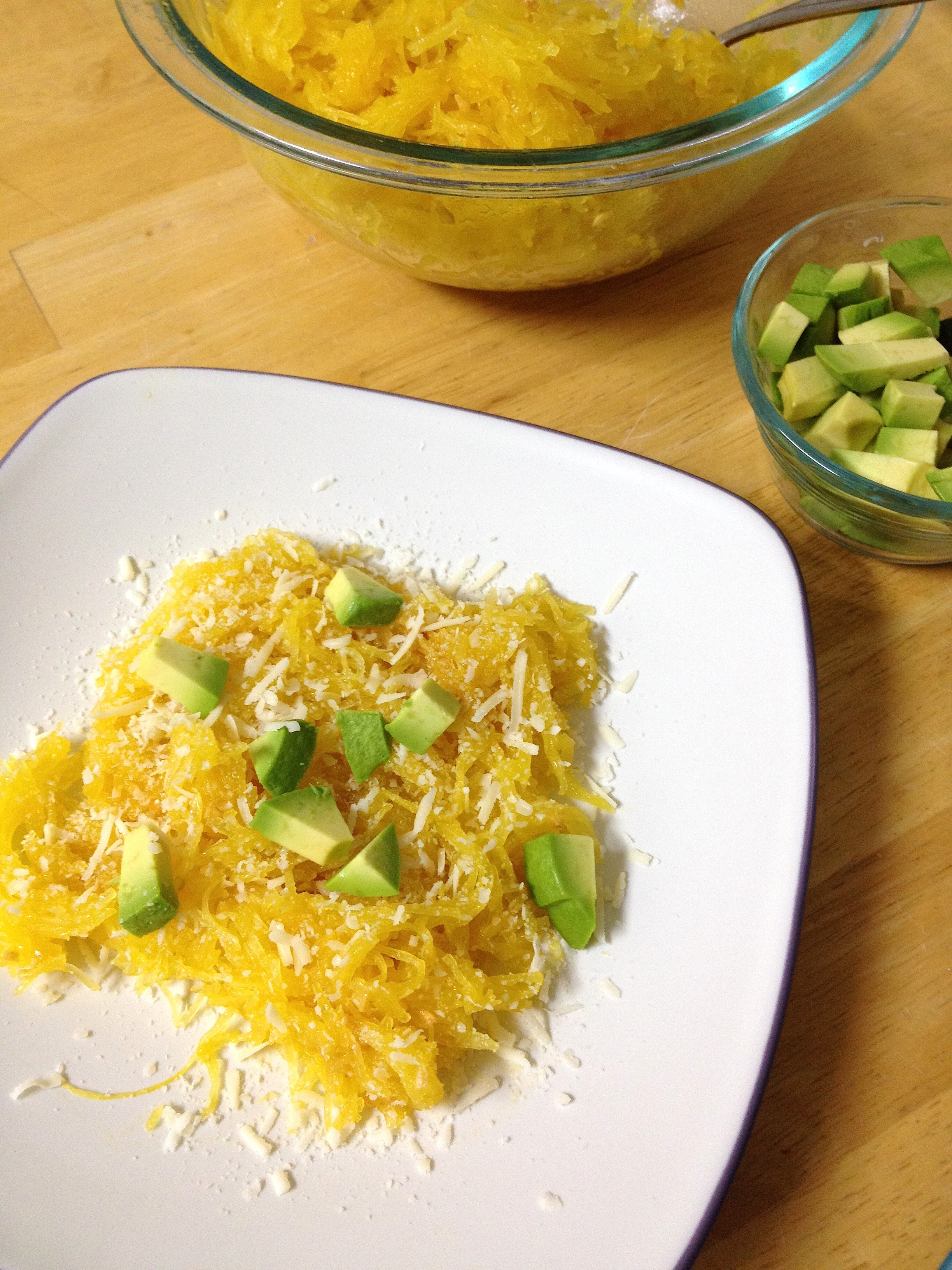 Healthy Side Dishes For Dinner
 Spaghetti Squash with Avocado and Asiago