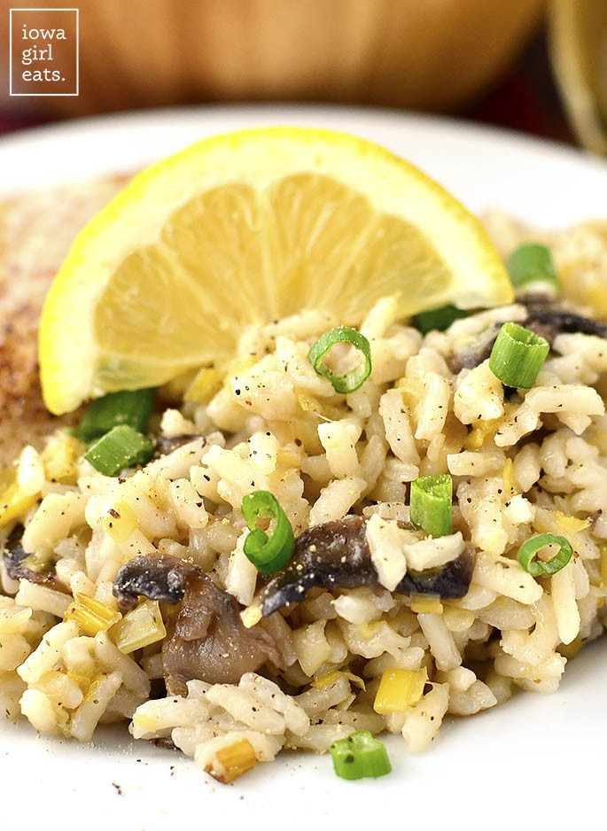 Healthy Side Dishes For Fish
 Leek and Mushroom Rice Iowa Girl Eats