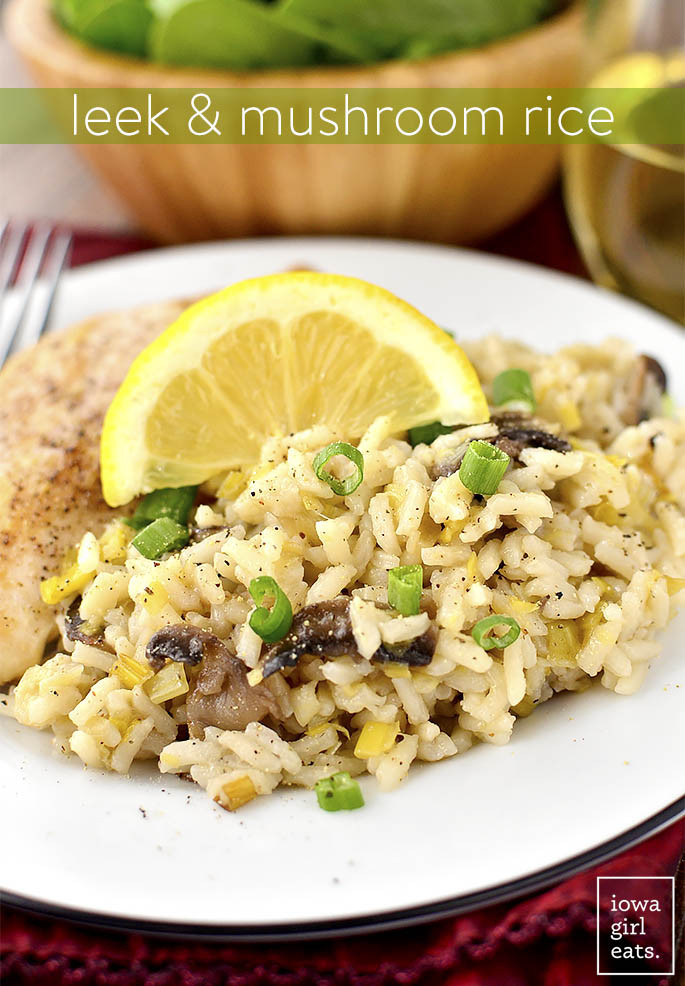 Healthy Side Dishes For Fish
 Leek and Mushroom Rice Iowa Girl Eats