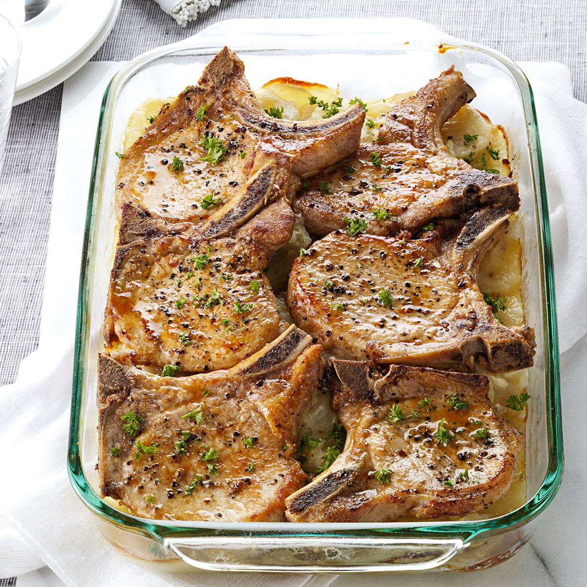 Healthy Side Dishes For Pork Chops
 Pork Chops with Scalloped Potatoes Recipe
