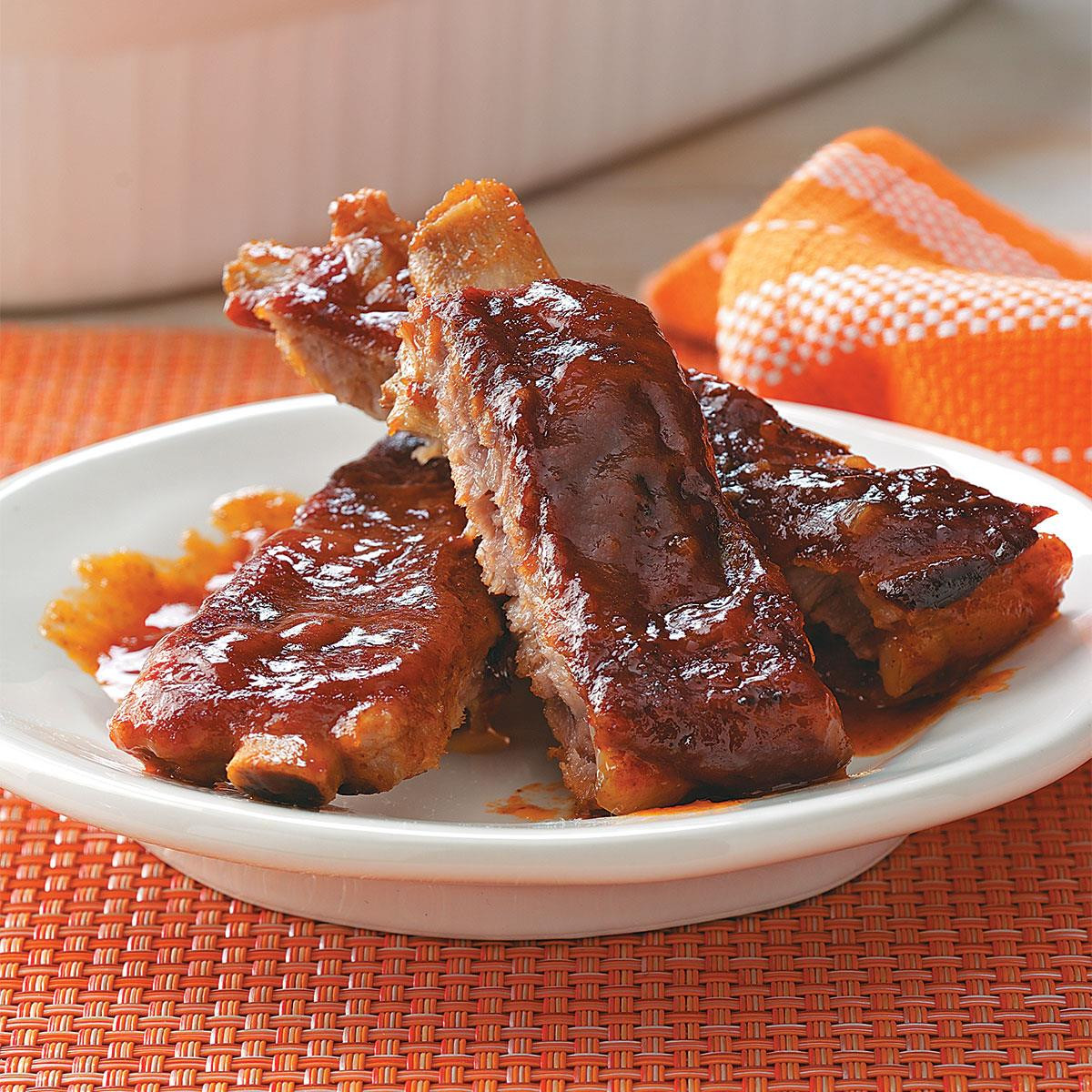 Healthy Side Dishes For Ribs
 Barbecued Sticky Ribs Recipe