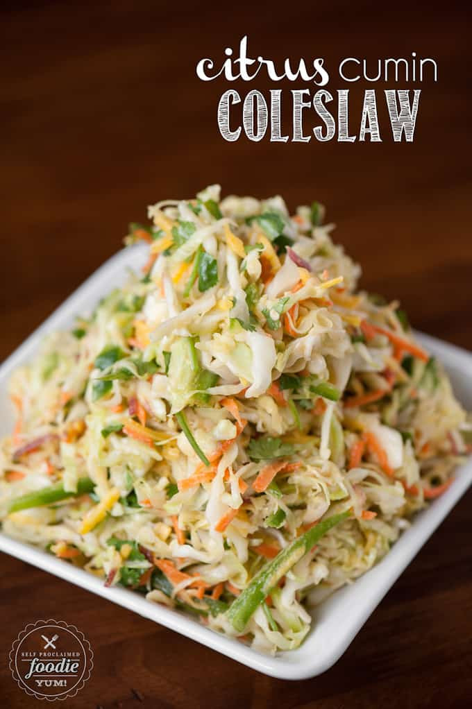 Healthy Side Dishes For Tacos
 Citrus Cumin Coleslaw