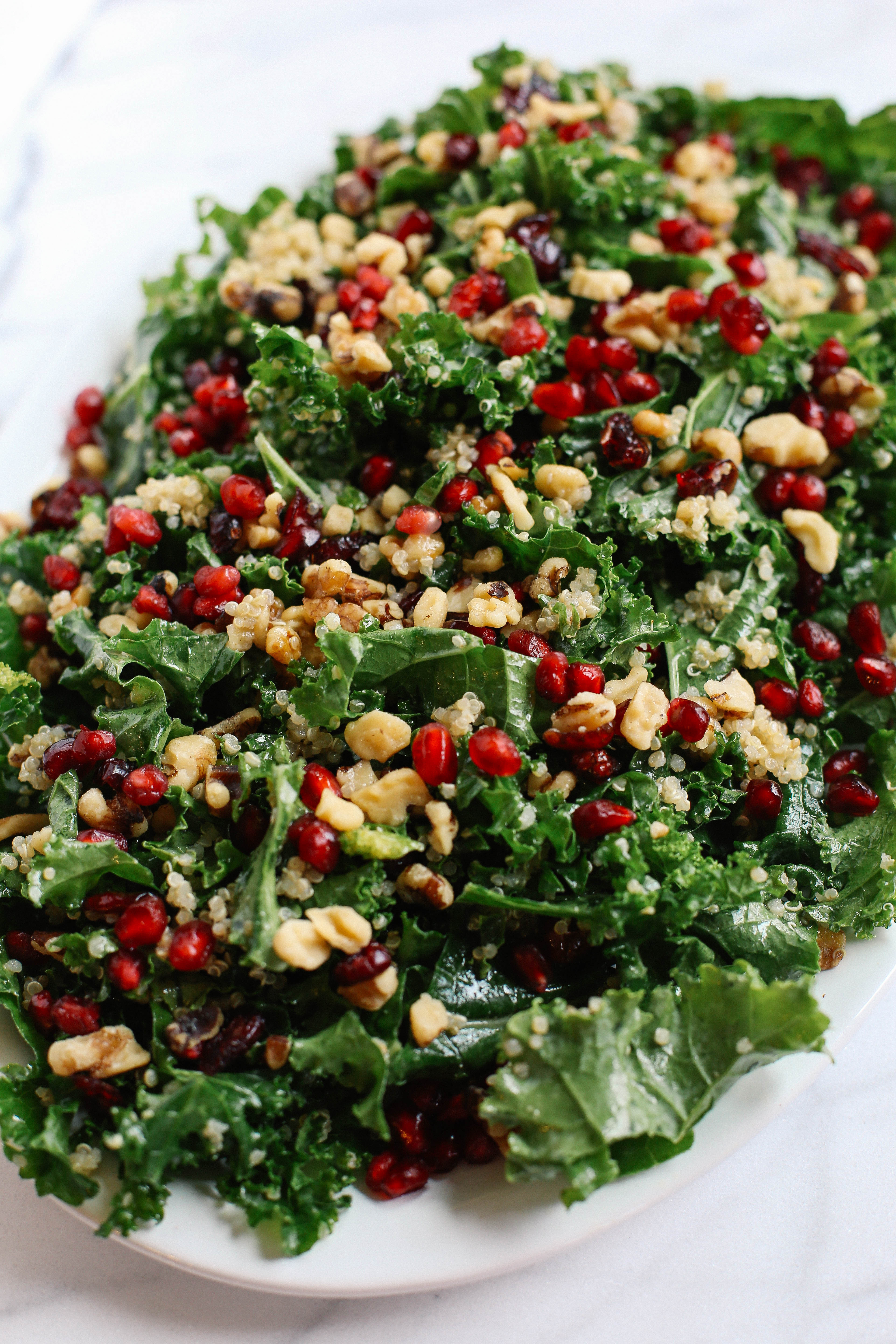 Healthy Side Salads
 Winter Kale and Quinoa Salad Eat Yourself Skinny