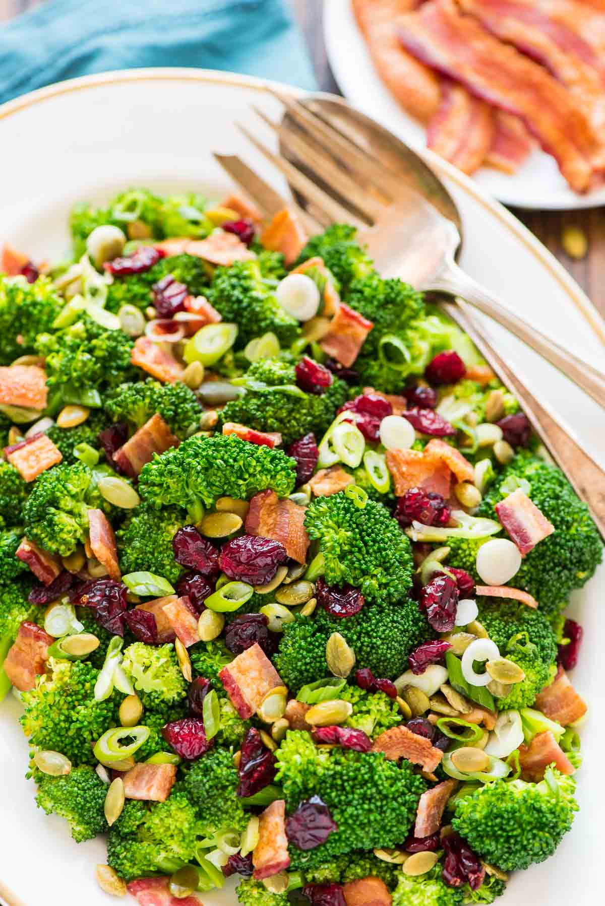 Healthy Side Salads
 Broccoli Cranberry Salad