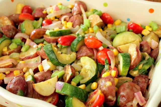 Healthy Side Salads
 Healthy Roasted Potato and Ve able Salad