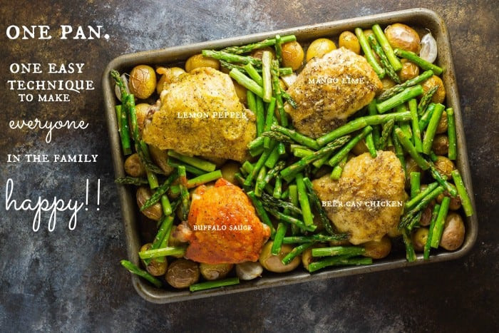 Healthy Sides For Baked Chicken
 Oven Baked Chicken Thighs a one pan meal • The Wicked Noodle