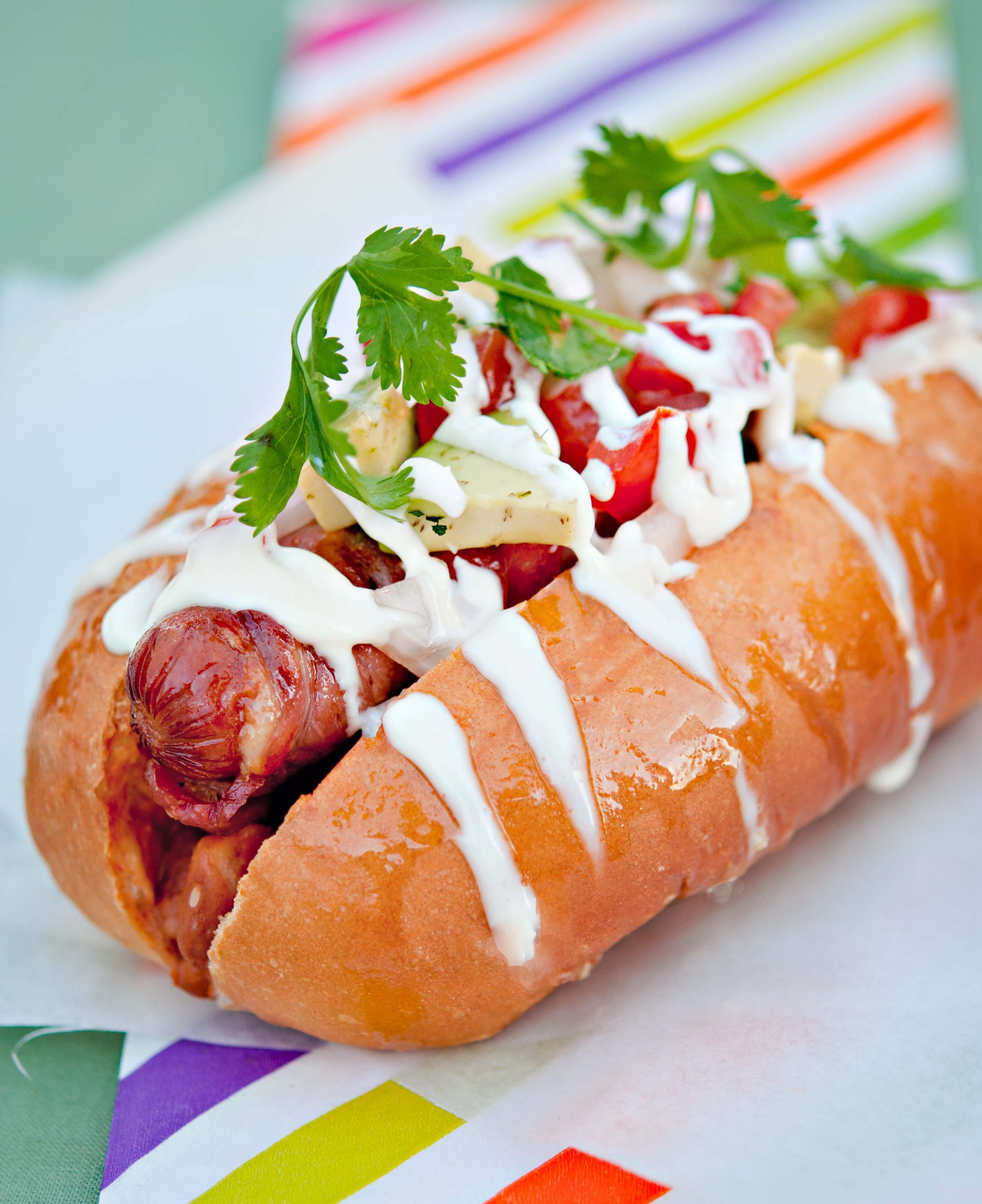 Healthy Sides For Hot Dogs
 Bacon Wrapped Sonoran Hot Dog Recipe Everyday Southwest