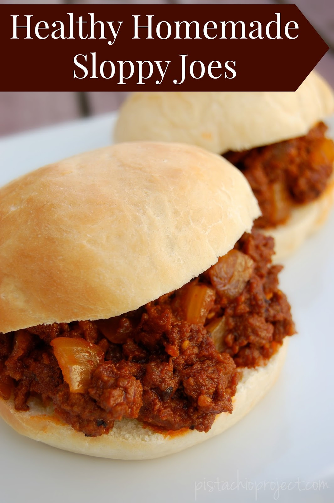 Healthy Sloppy Joes
 Healthy Homemade Sloppy Joes The Pistachio Project