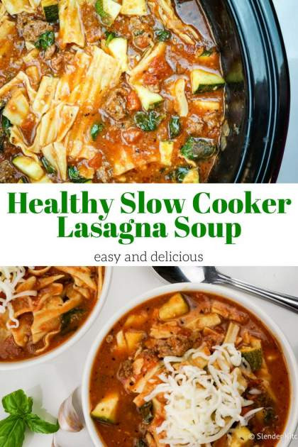 Healthy Slow Cooker Lasagna
 Healthy Slow Cooker Lasagna Soup Slender Kitchen