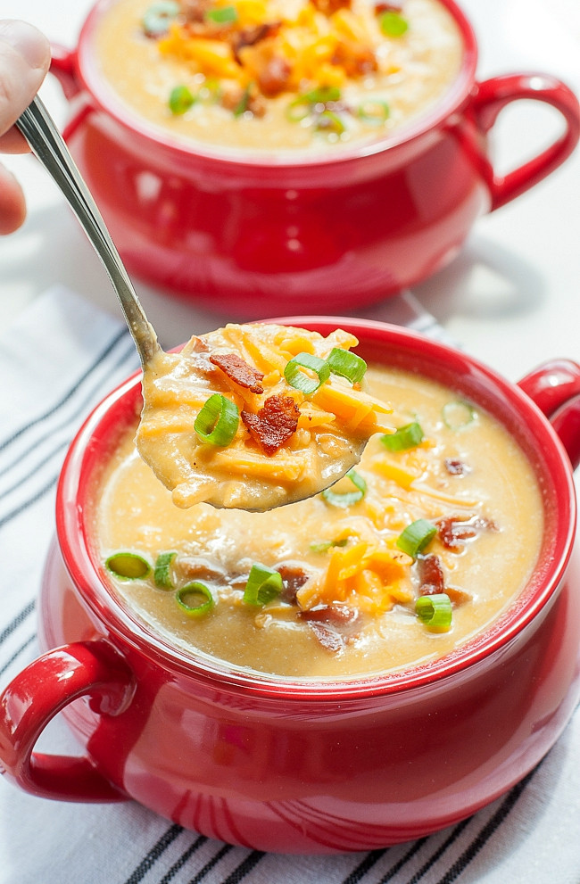 Healthy Slow Cooker Potato Soup
 20 Healthy Slow Cooker Dinners