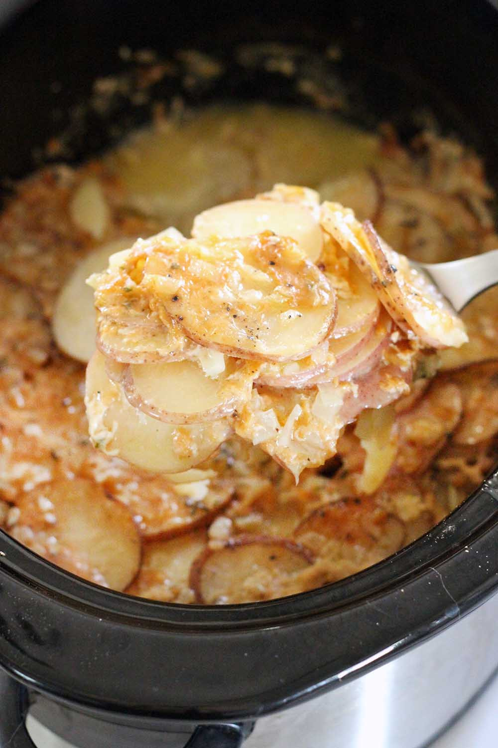 Healthy Slow Cooker Scalloped Potatoes
 quick scalloped potatoes no cheese