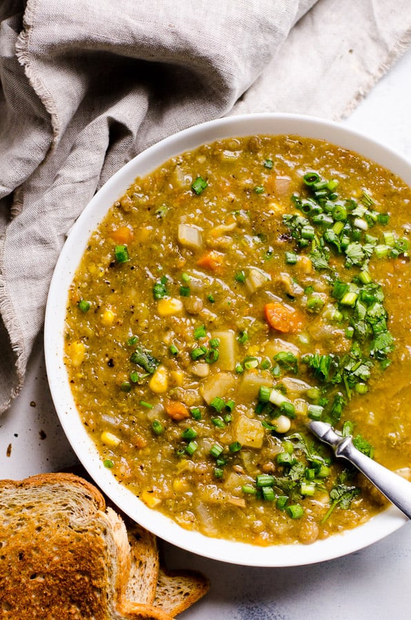 Healthy Slow Cooker Soup Recipes
 Slow Cooker Ve arian Lentil Soup iFOODreal Healthy