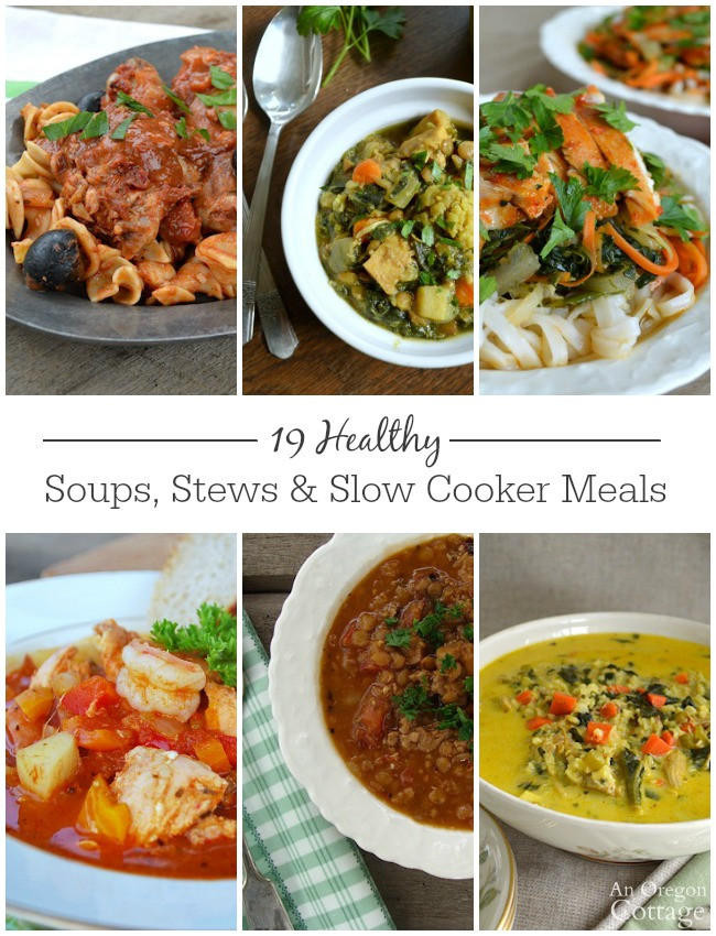 Healthy Slow Cooker Soups
 19 Healthy Soups Stews & Slow Cooker Dishes