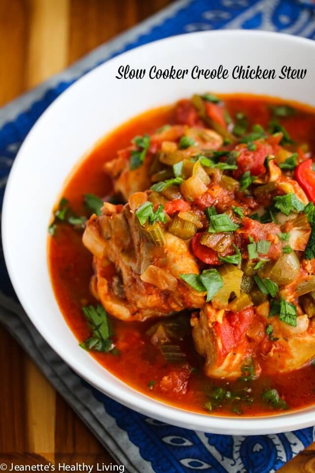 Healthy Slow Cooker Stew
 Slow Cooker Creole Chicken Stew and Creole Beans