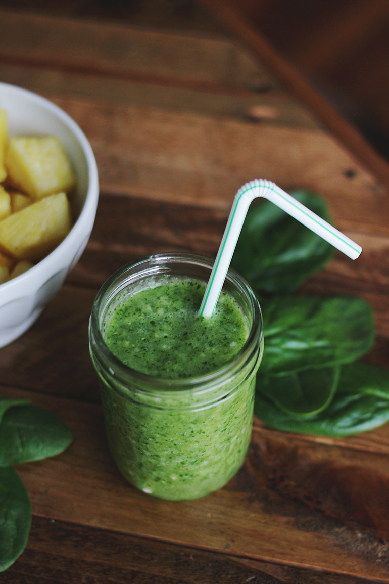 Healthy Smoothie Recipes With Spinach
 Green Pineapple Smoothie The Merrythought