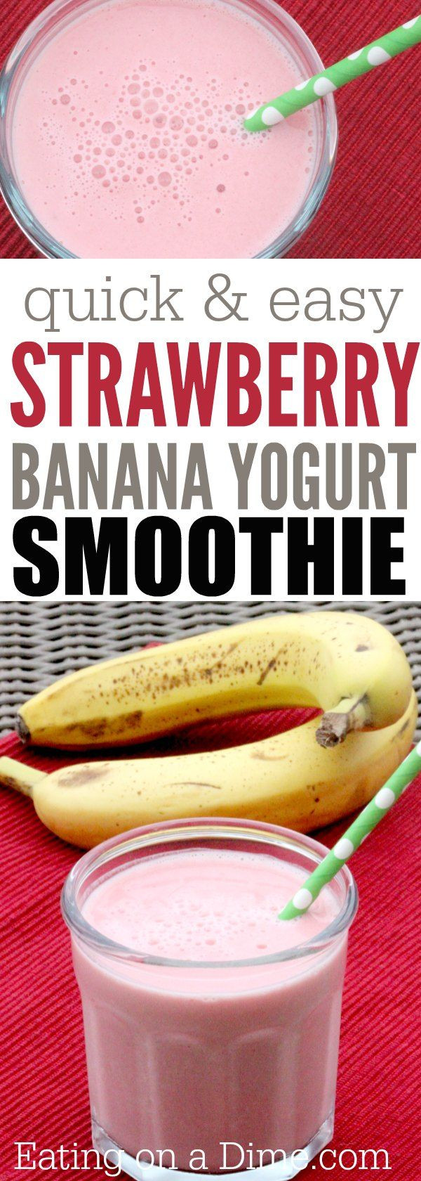 Healthy Smoothie Recipes With Yogurt
 17 Best ideas about Strawberry Banana Smoothie on