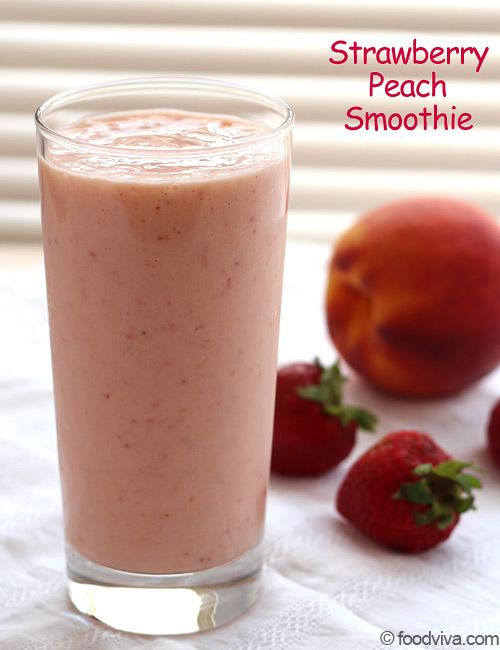 Healthy Smoothie Recipes With Yogurt
 Strawberry peach smoothie Peach smoothie recipes and