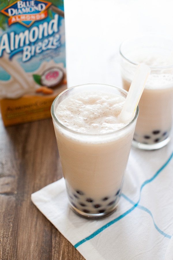 Healthy Smoothies With Almond Milk
 Coconut Almond Milk Tea Smoothies with Boba The Little