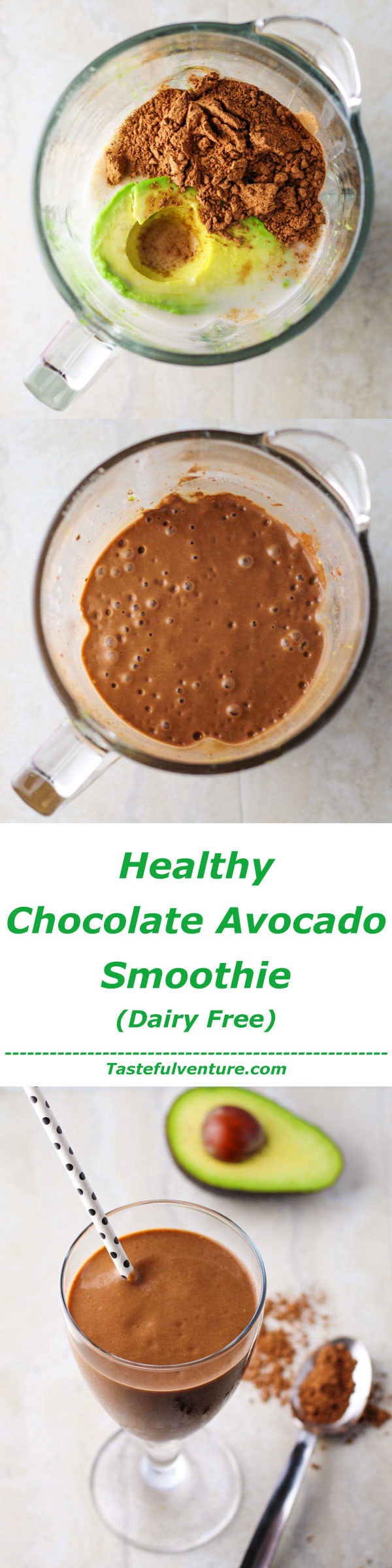 Healthy Smoothies With Cocoa Powder
 Healthy Chocolate Avocado Smoothie Tastefulventure