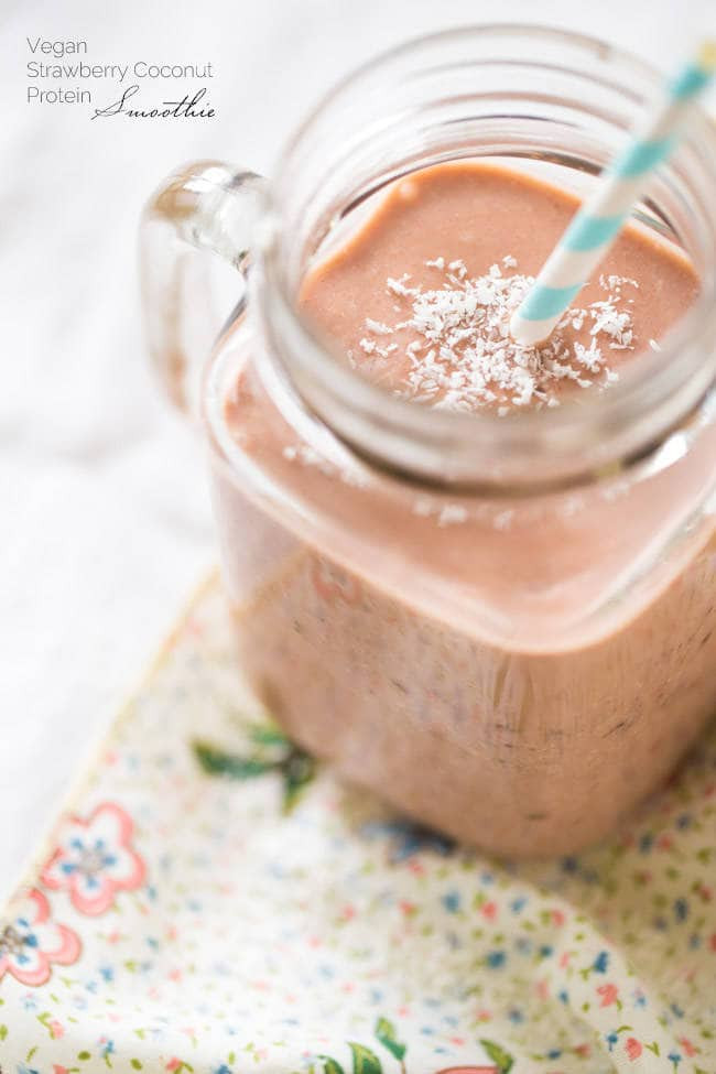 Healthy Smoothies with Coconut Milk the Best Ideas for Vegan Coconut Milk Smoothie with Strawberry