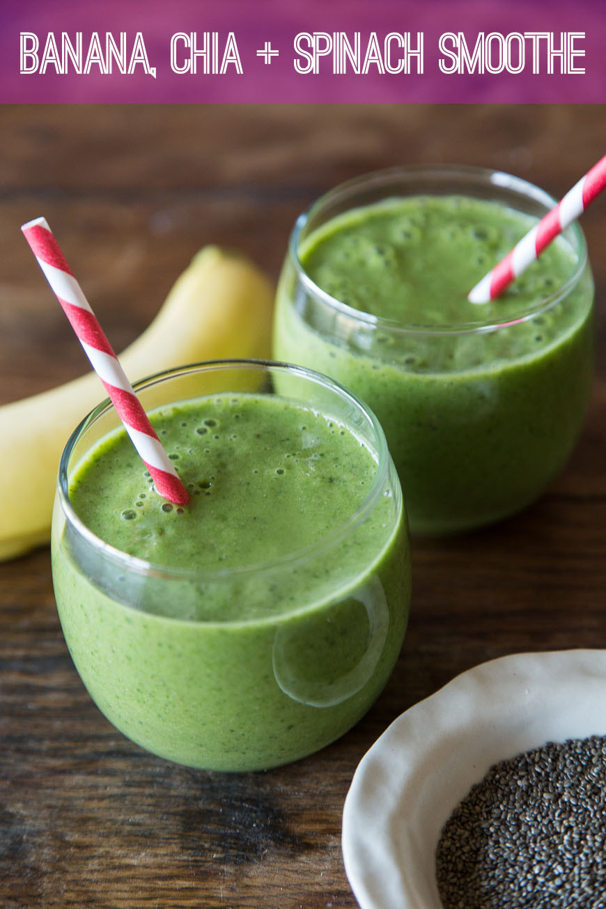 Healthy Smoothies With Spinach
 Banana Chia and Spinach Smoothie What s Gaby Cooking