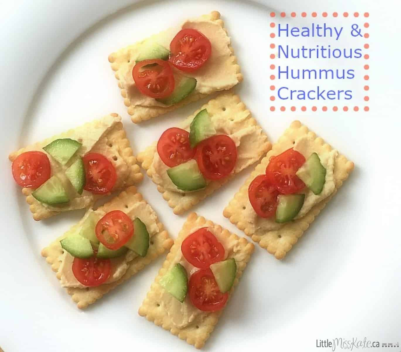Healthy Snack Crackers
 Healthy and Nutritious Hummus Cracker Snacks Little Miss