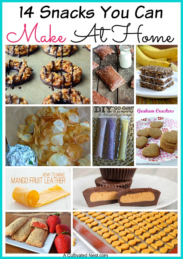 Healthy Snacks At Home
 14 Snacks You Can Make At Home Instead of Buying
