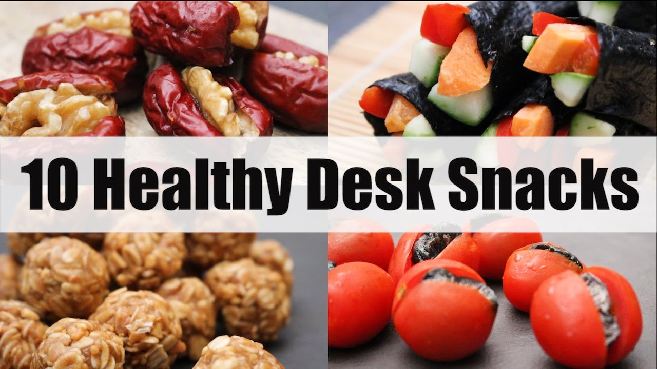 Healthy Snacks At Work
 10 Healthy Desk Snacks for School or Work