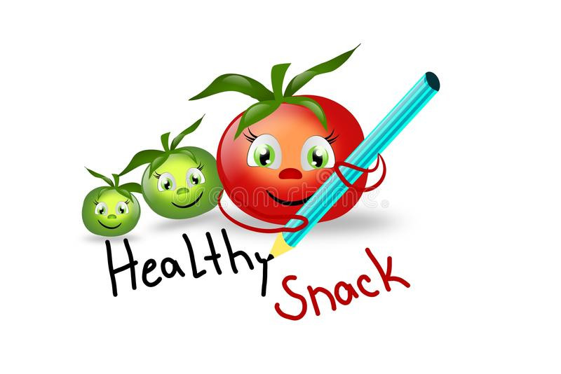 Healthy Snacks Clipart
 Healthy Snack With Tomatoes Stock Illustration