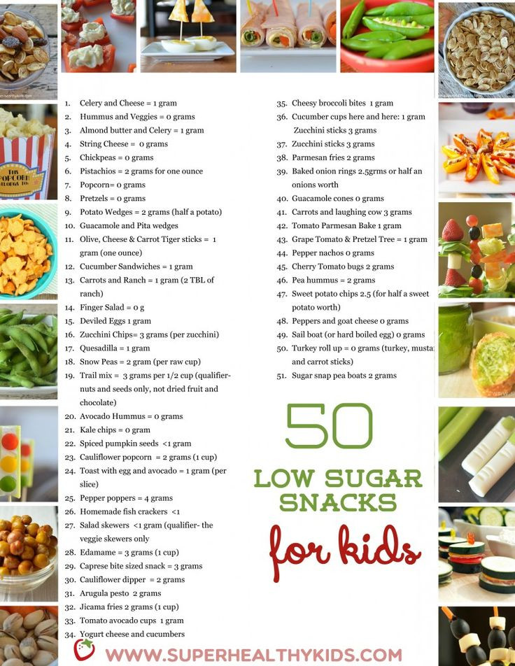 Healthy Snacks For Diabetics Type 2
 50 Low Sugar Snacks for Kids Healthy Living