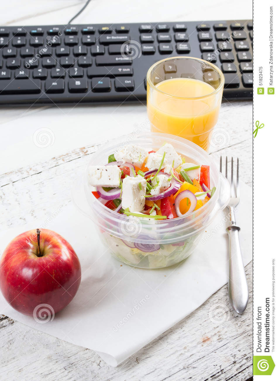 Healthy Snacks For Office Workers
 Healthy Eating For Lunch To Work Food In The fice Stock